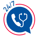téléconsultation picto 24h/24